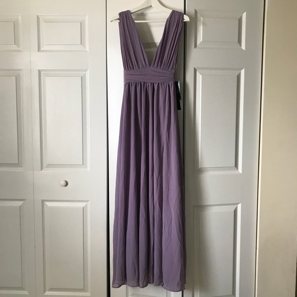 heavenly hues dusty purple maxi dress